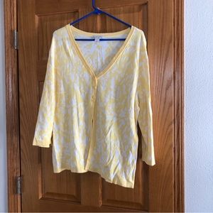 ❤️ CLOSET CLEAR OUT!! 🎉 Yellow Print Cardigan